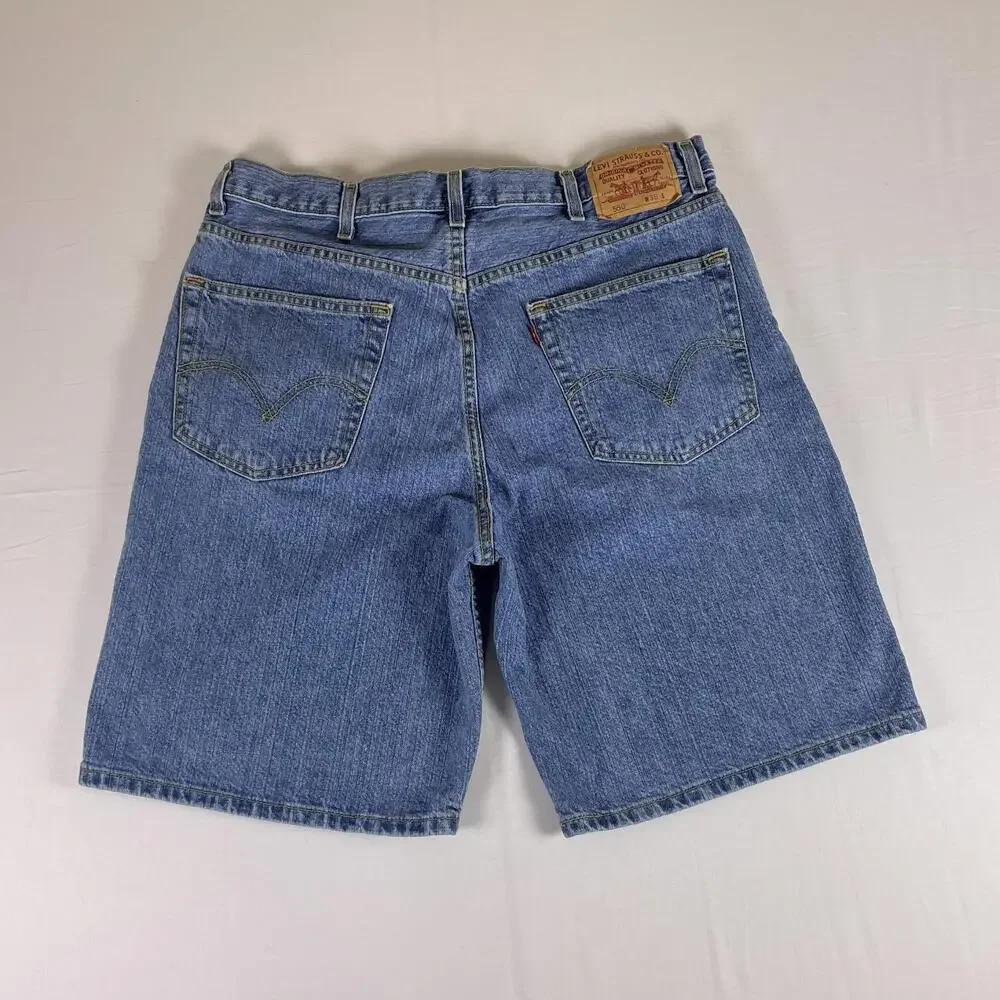 Levis 550 Denim Shorts W38 Light Wash Jorts
